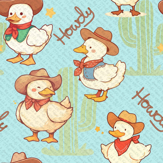 Howdy Ducks Blue