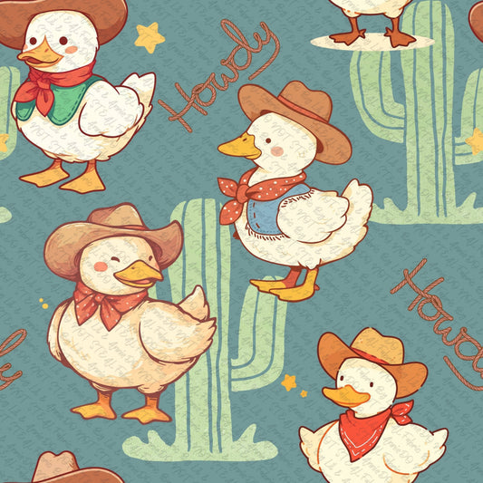 Howdy Ducks Teal
