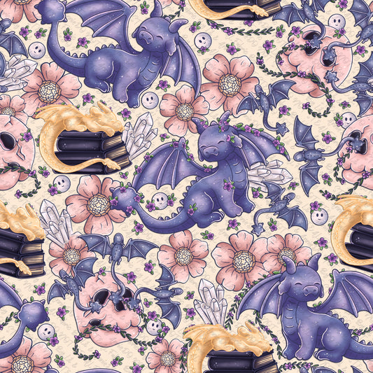 Floral dragon rider