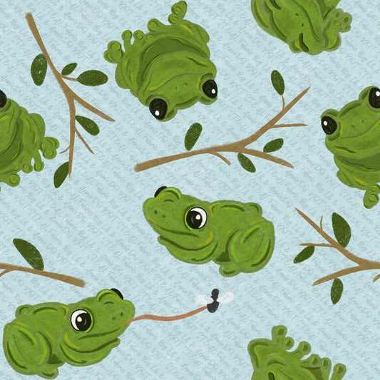 Green tree frogs