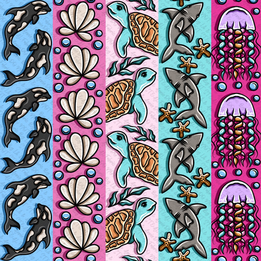 Ocean Stripes pink