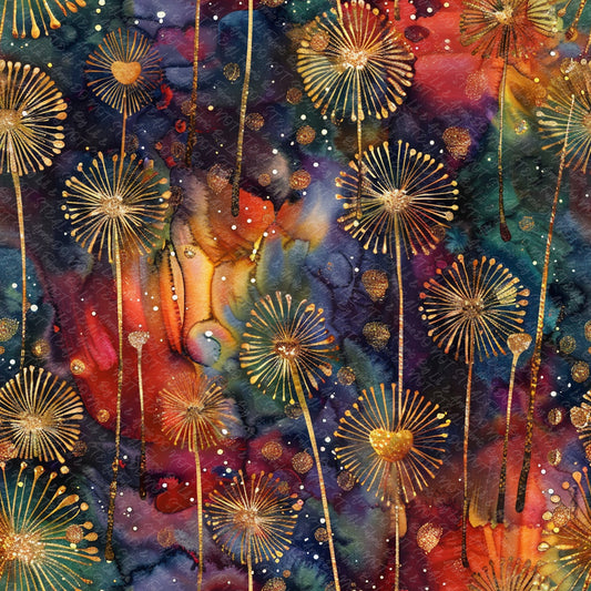 Rainbow dandy splatter