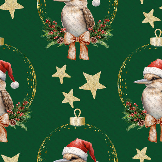Kookaburra Christmas green