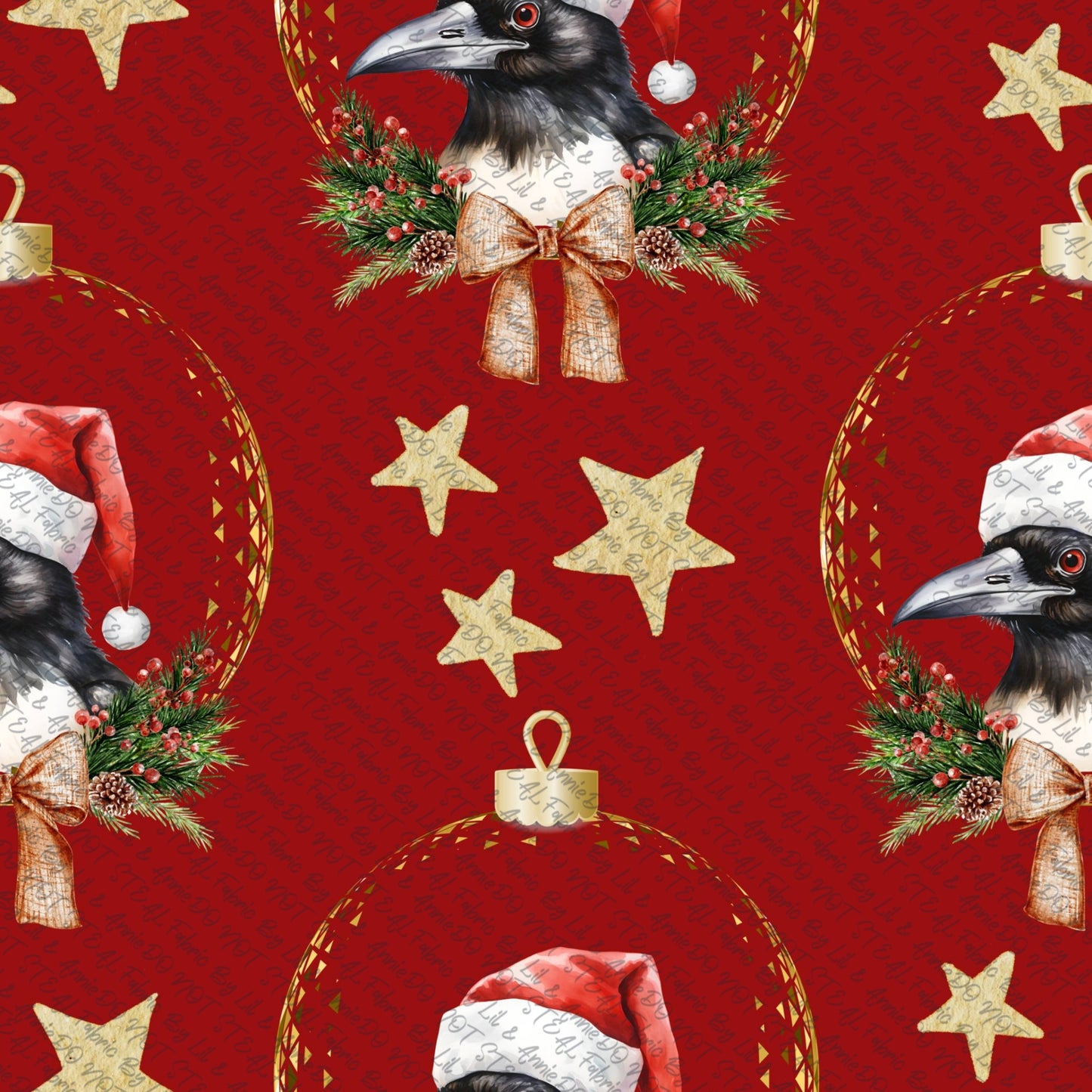 Magpie Christmas red