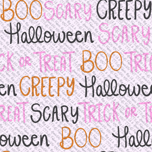 Halloween words