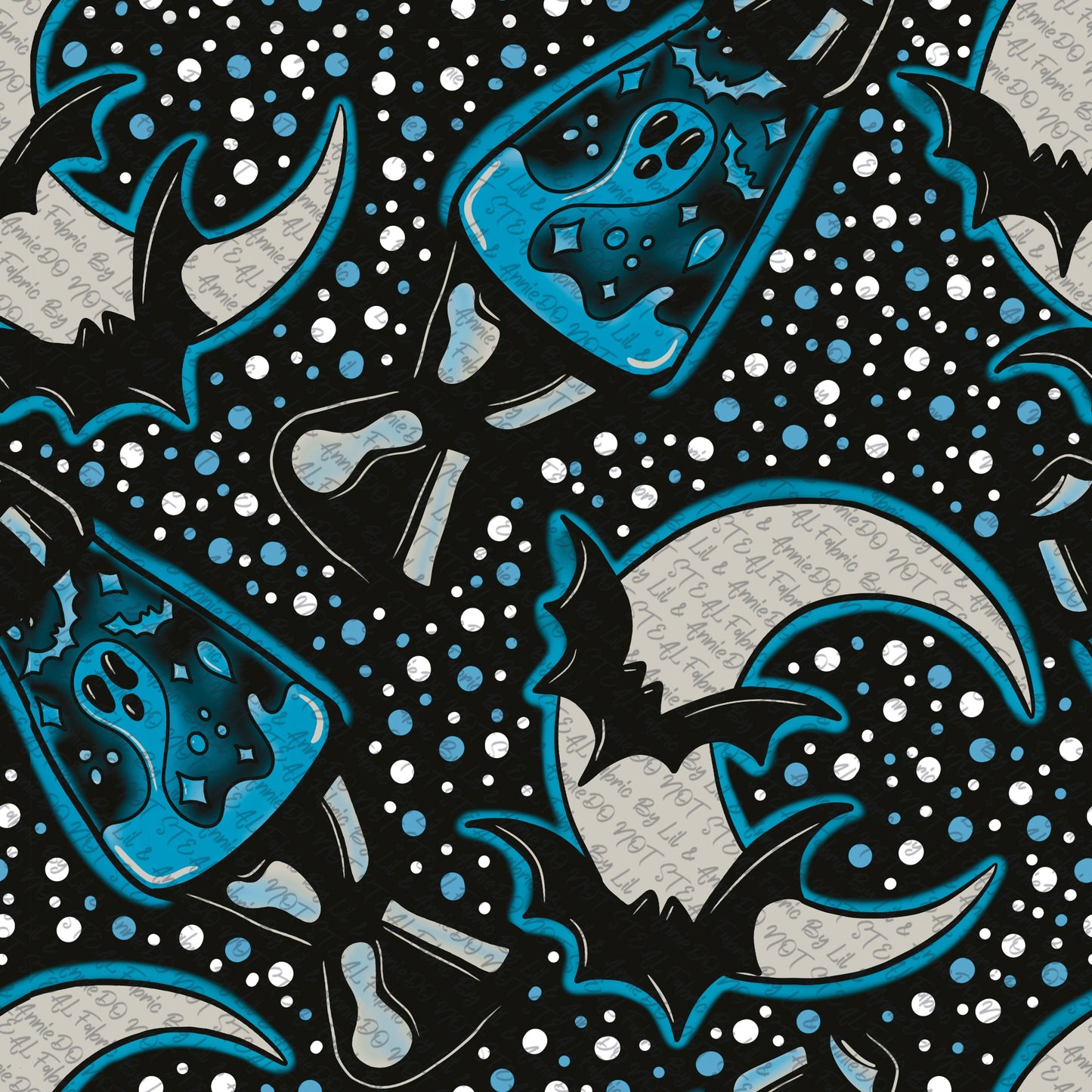 Blue ghost lava lamps