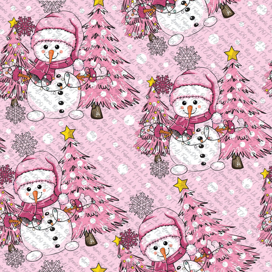Pink snowmen