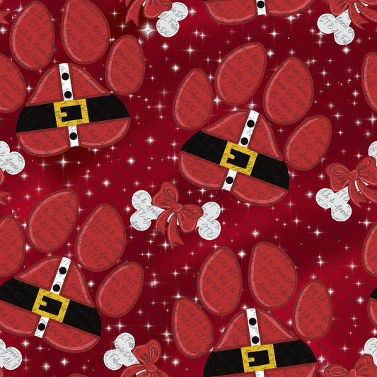 Santa paws red