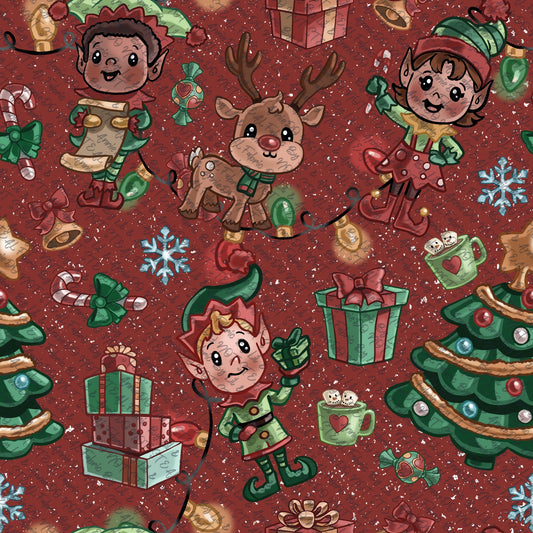 Santas little helpers red