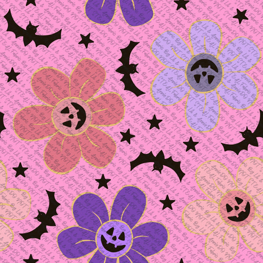 Jack o lantern flowers dark pink