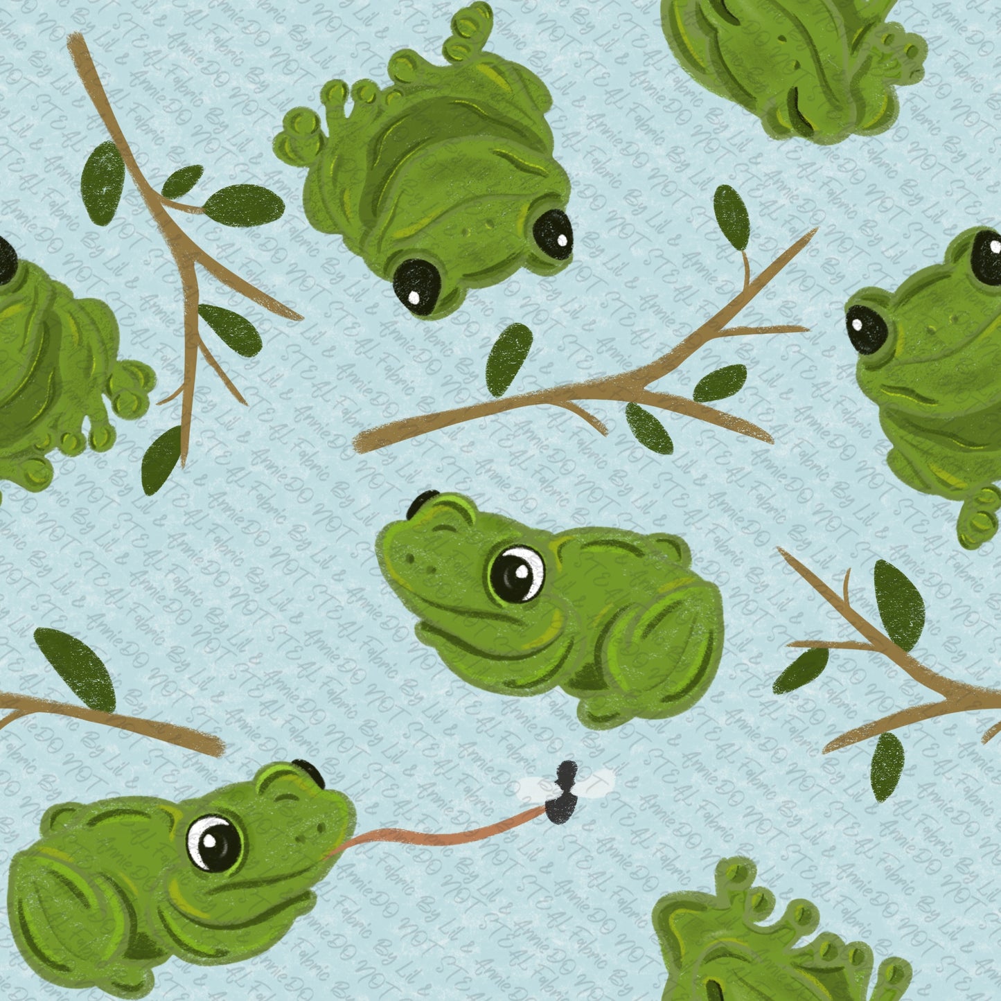 Green tree frogs