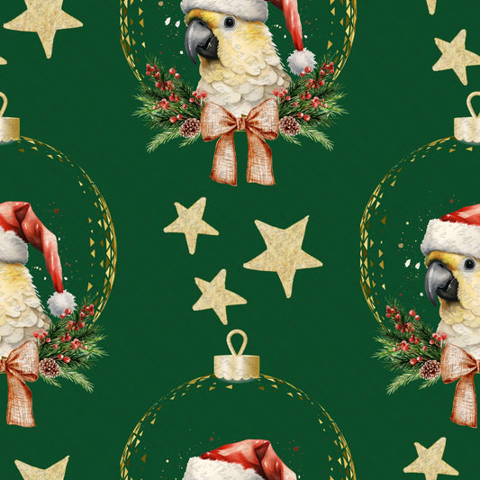 Cockatoo Christmas green