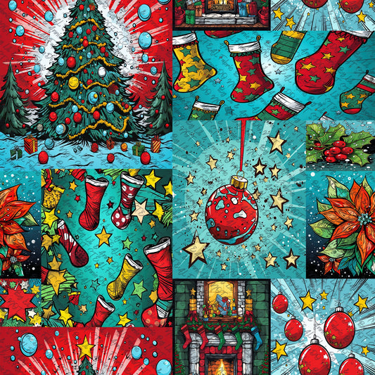 Pop art christmas