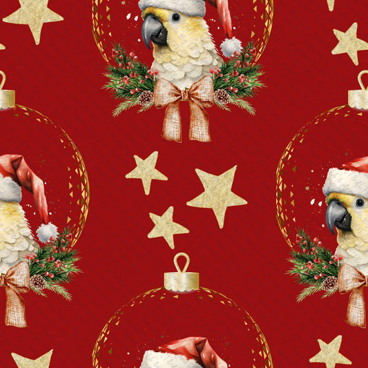 Cockatoo Christmas red