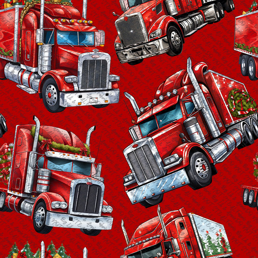 Christmas semis red