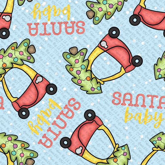 Santa baby blue