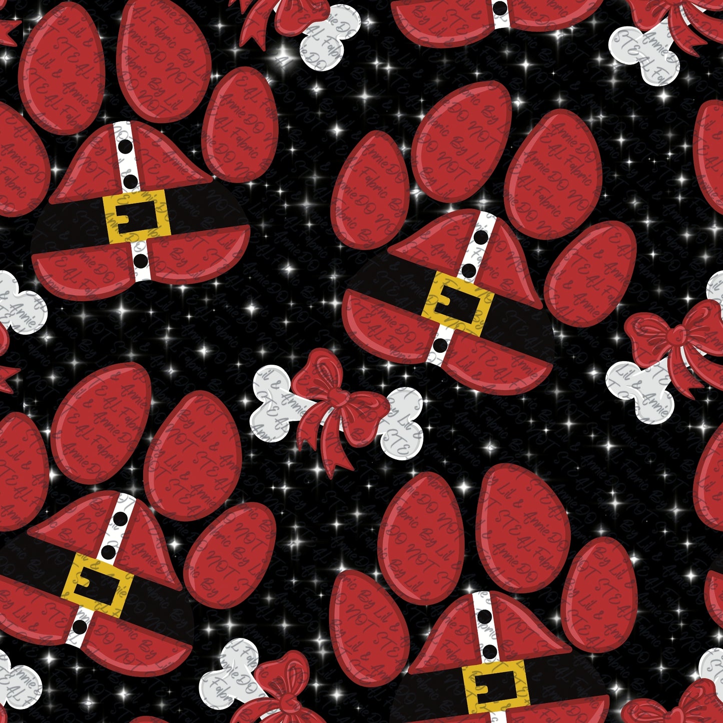 Santa paws black