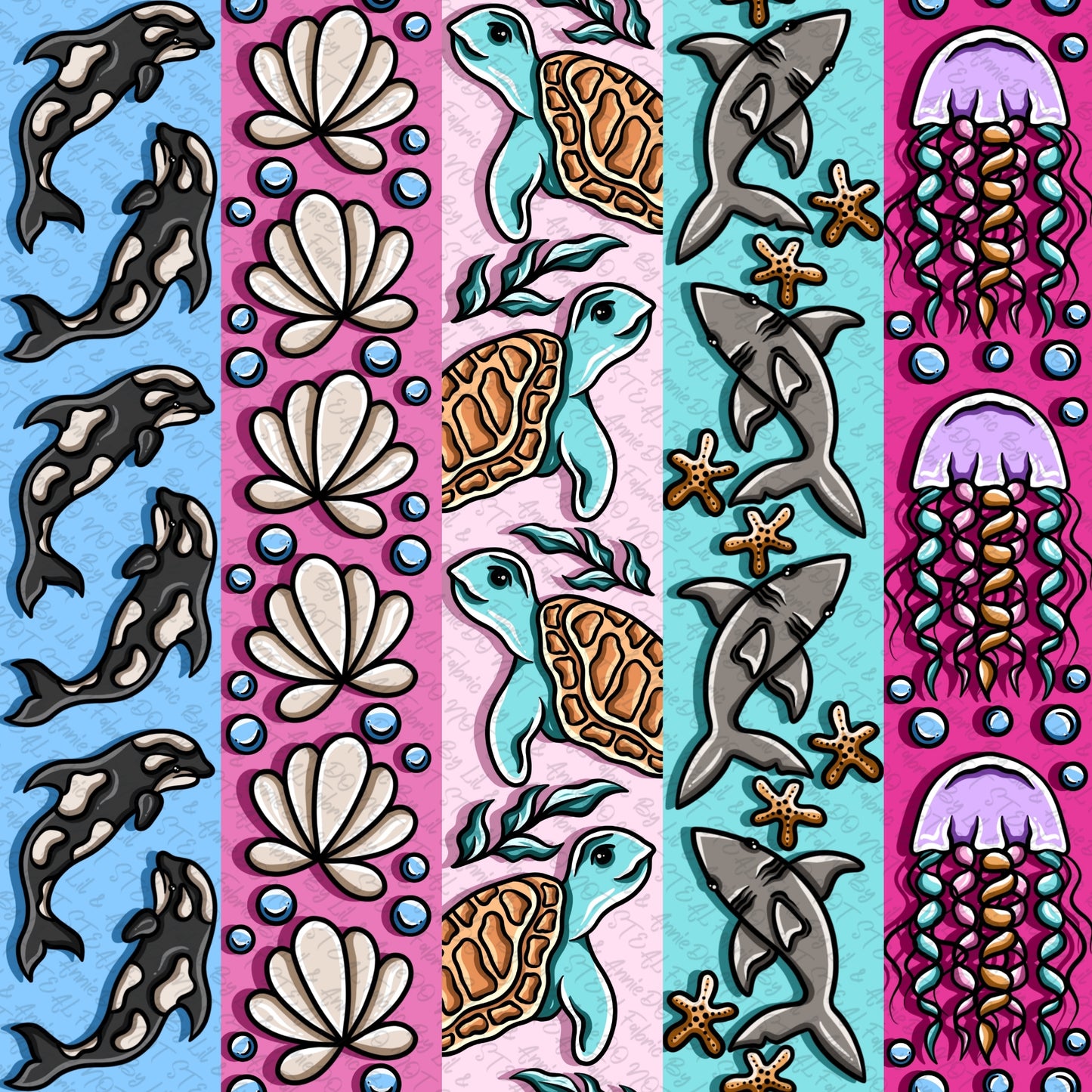 Ocean Stripes pink