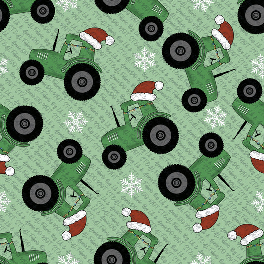 Christmas tractors