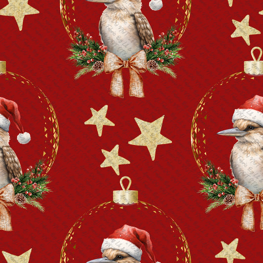Kookaburra Christmas red